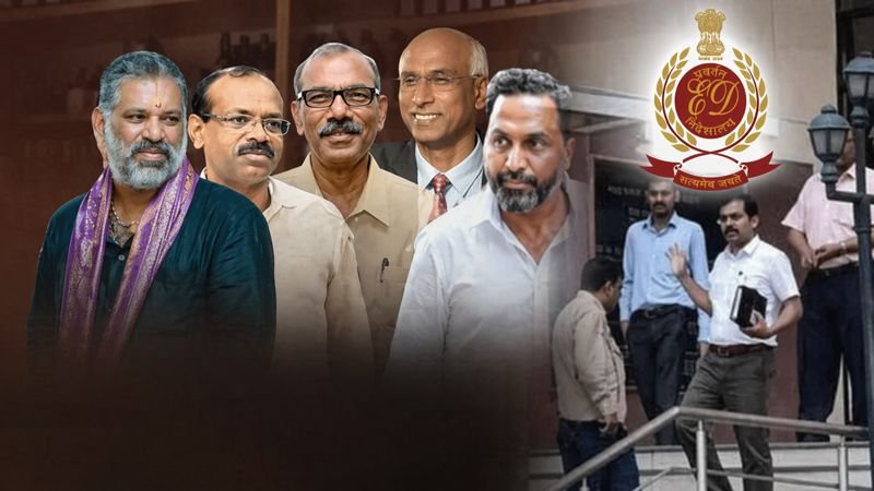 లిక్కర్ స్కాంలో ఈడీ సోదాలు.. వైసీపీ నేతల ఇళ్లలో దాడులు