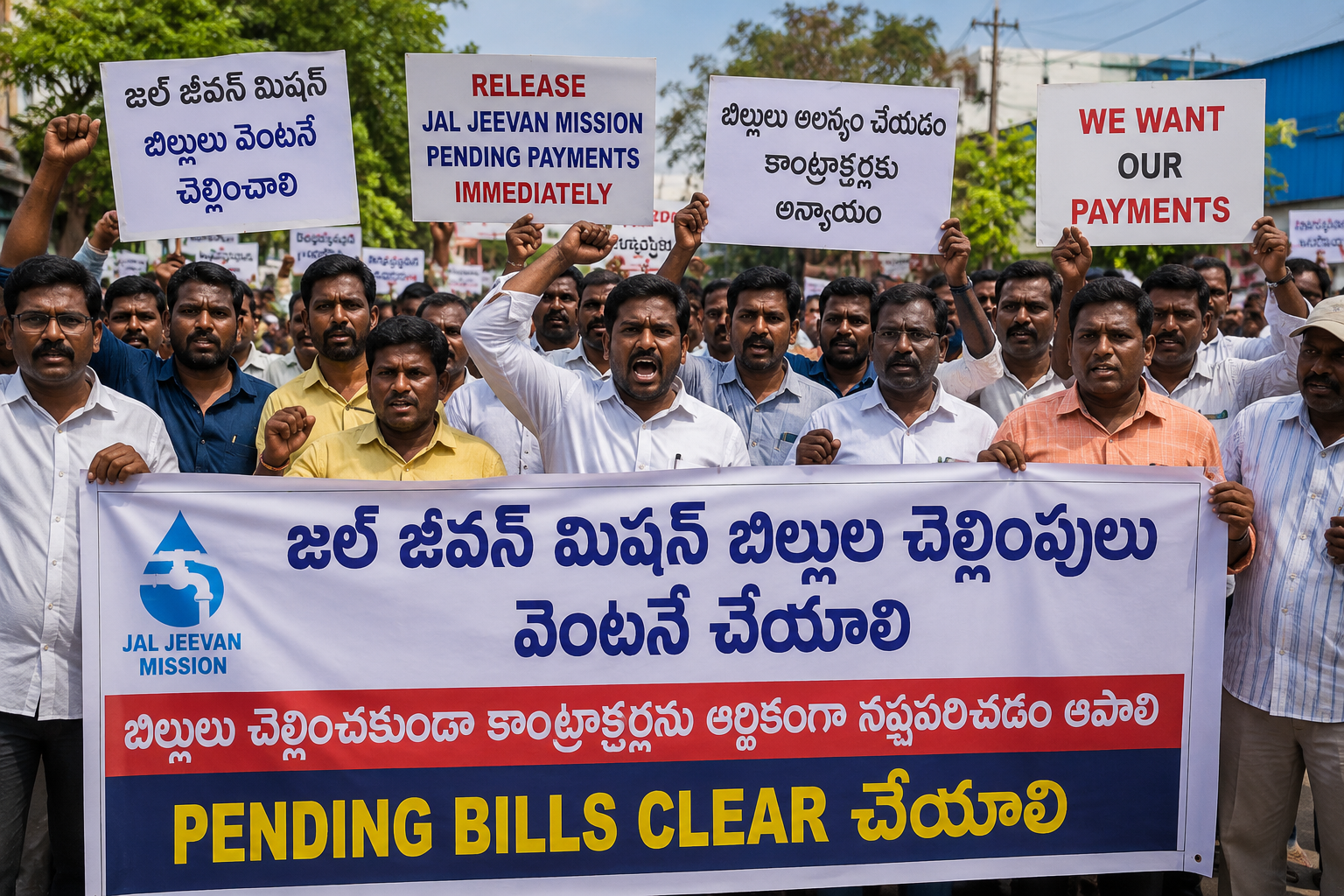 జల్ జీవన్ మిషన్ బిల్లుల చెల్లింపుల్లో ఆలస్యం.. ఏపీలో కాంట్రాక్టర్ల ఆందోళన