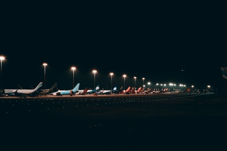 Airplanes at an airport