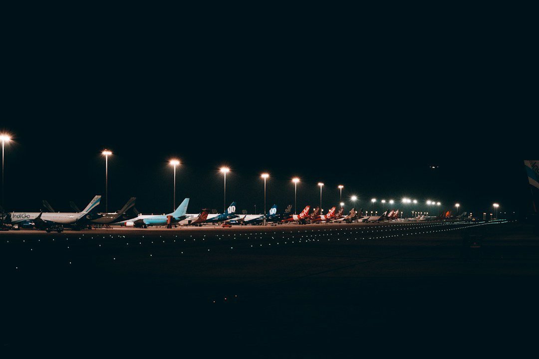 Airplanes at an airport