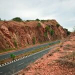 Rain-damaged road in Andhra Pradesh road restoration report