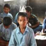 School student representing Andhra Pradesh school management committee elections