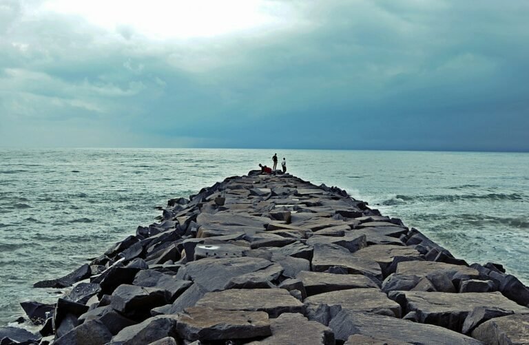 Andhra Pradesh coast under storm clouds