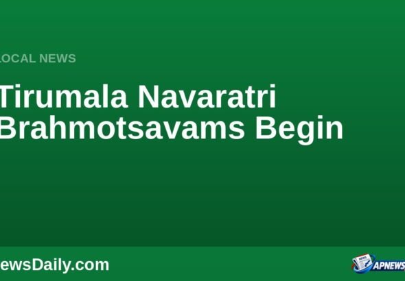తిరుమల నవరాత్రి బ్రహ్మోత్సవాలు: పెద్దశేష వాహనంతో ప్రారంభం — APNewsDaily వార్తా గ్రాఫిక్